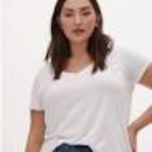 Torrid Girlfriend Heritage Slub V-Neck Tee